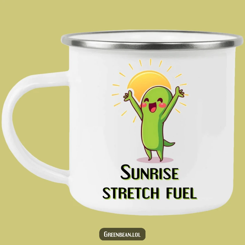 Funny Proud Green Bean Sun Camping Mug: Grow Outdoors - Great Funny Gift