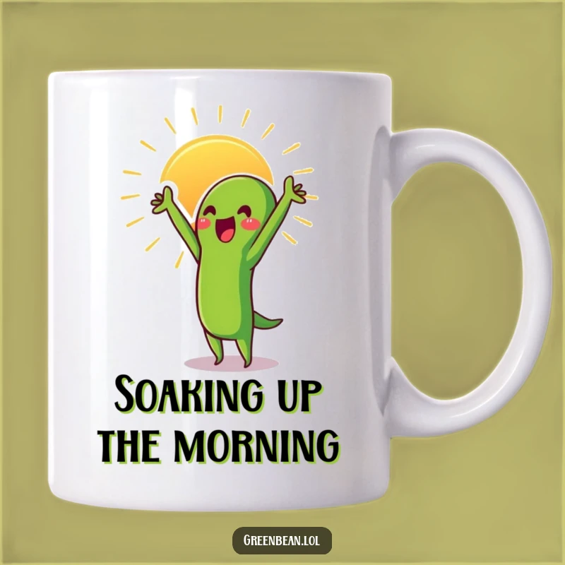 Funny Proud Green Bean Sun Mug: Grow with Joy, Perfect Funny Gift for Gardeners