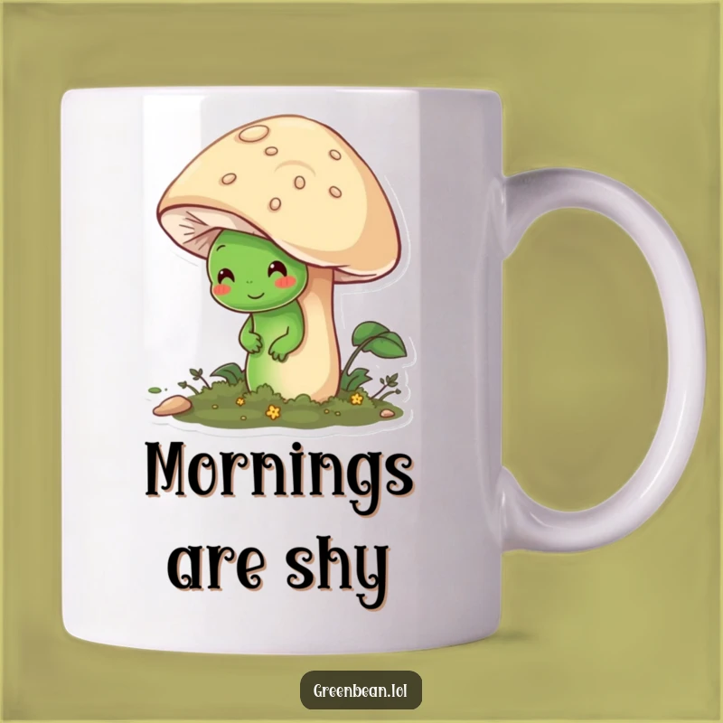 Funny Shy Bean Mug: Adorable & Humorous Woodland Gift