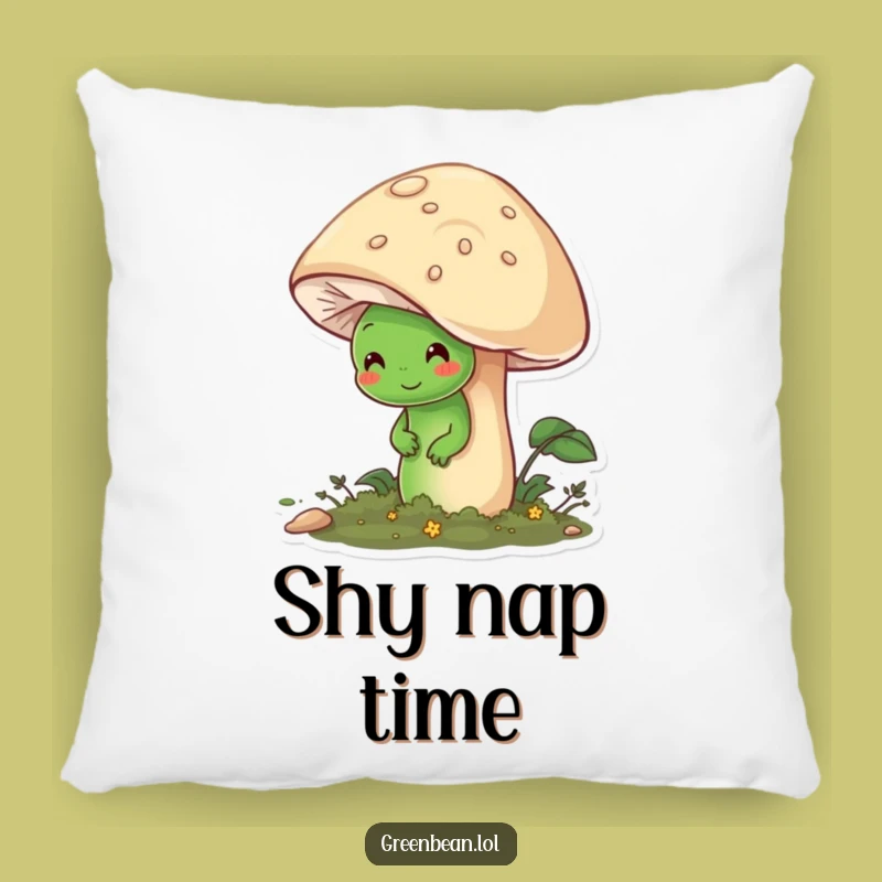 Funny Shy Bean Pillow: Soft Comfort with Gentle Humor
