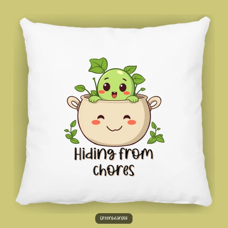 Funny Surprised Green Bean Pillow: Cozy Veggie Surprise Cushion, Perfect Gift for Comfort