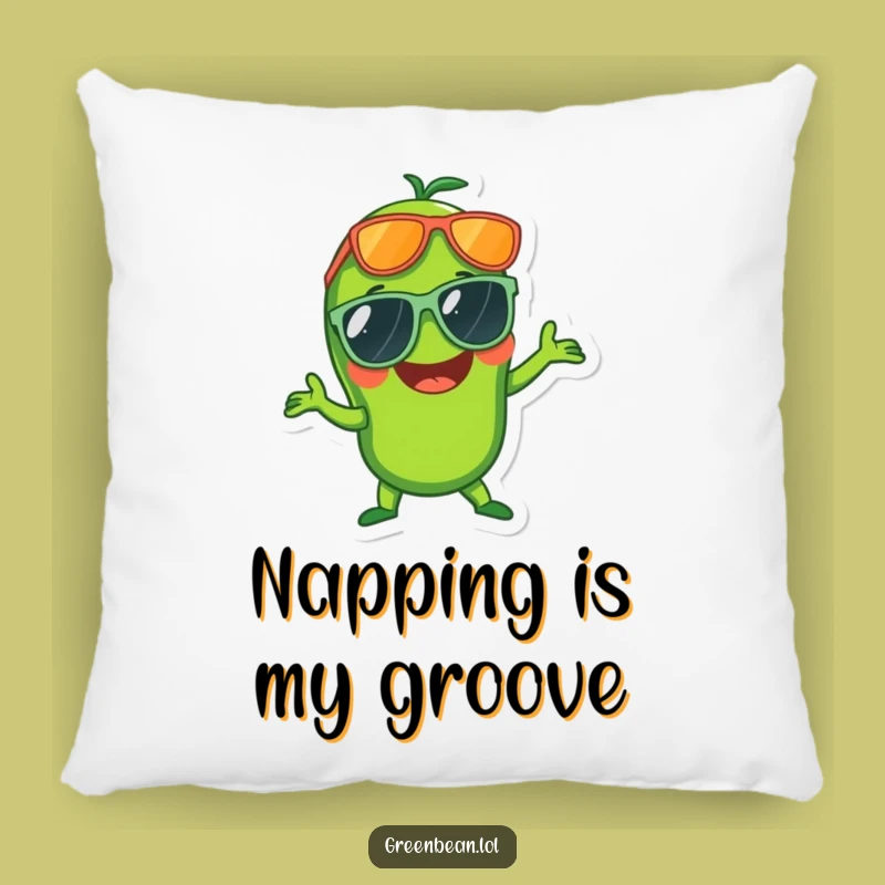 Funny Disco Green Bean Pillow: Add Funky Flair to Your Space