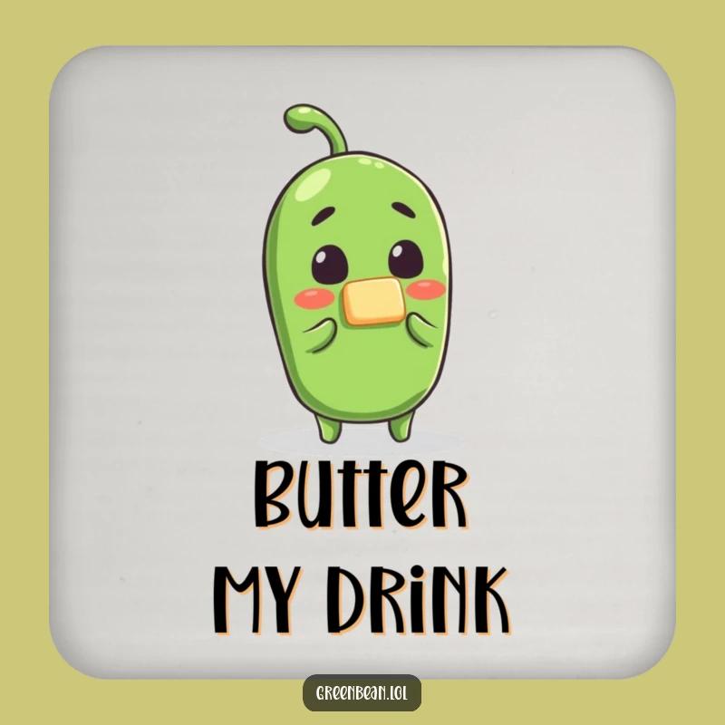 Funny Green Bean Butter Coasters: Hilarious Protection for Your Surfaces