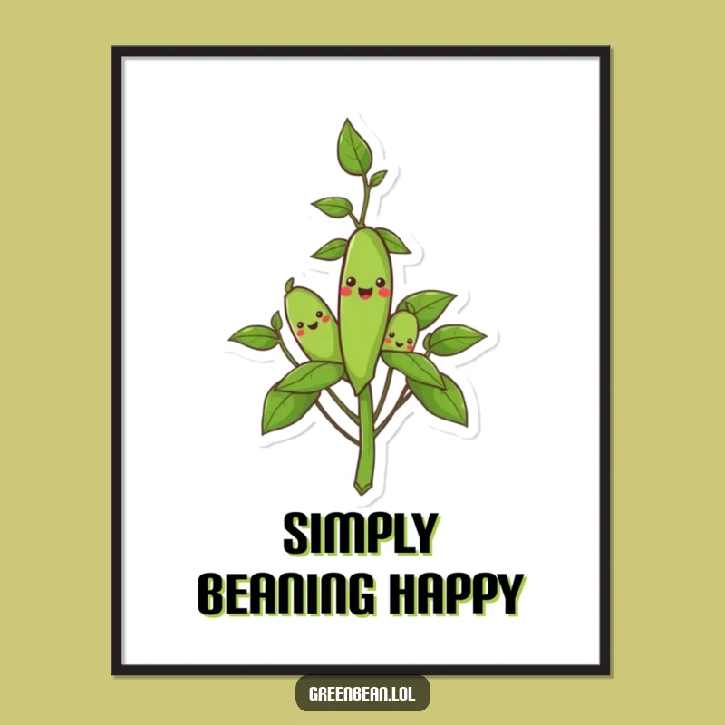 Funny Happy Harvest Poster: Hilarious Veggie Art for Your Kitchen!