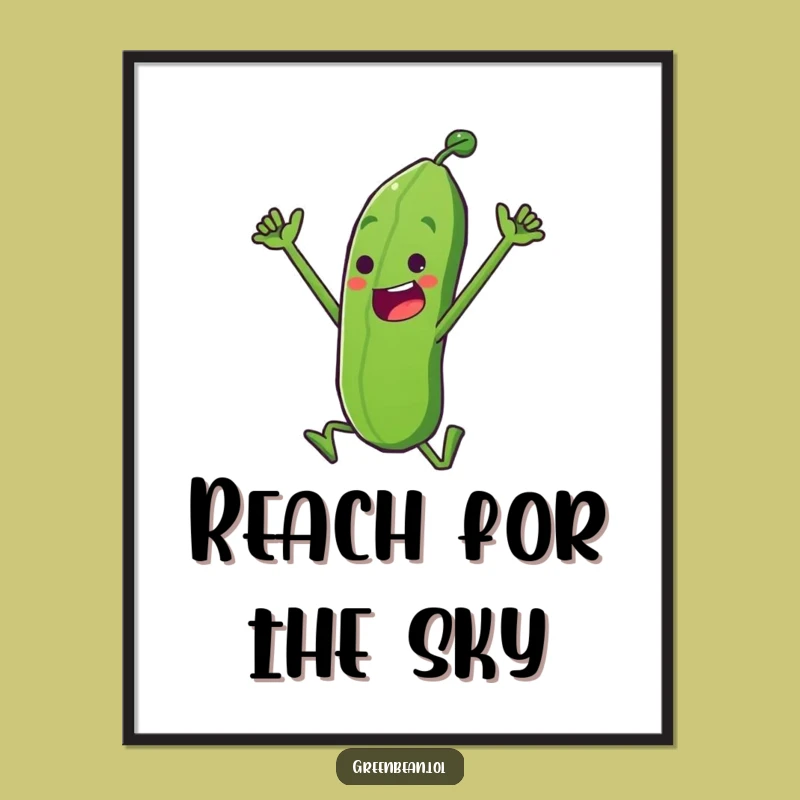 Funny Triumph Bean Poster - Celebrate Achievements with Humor