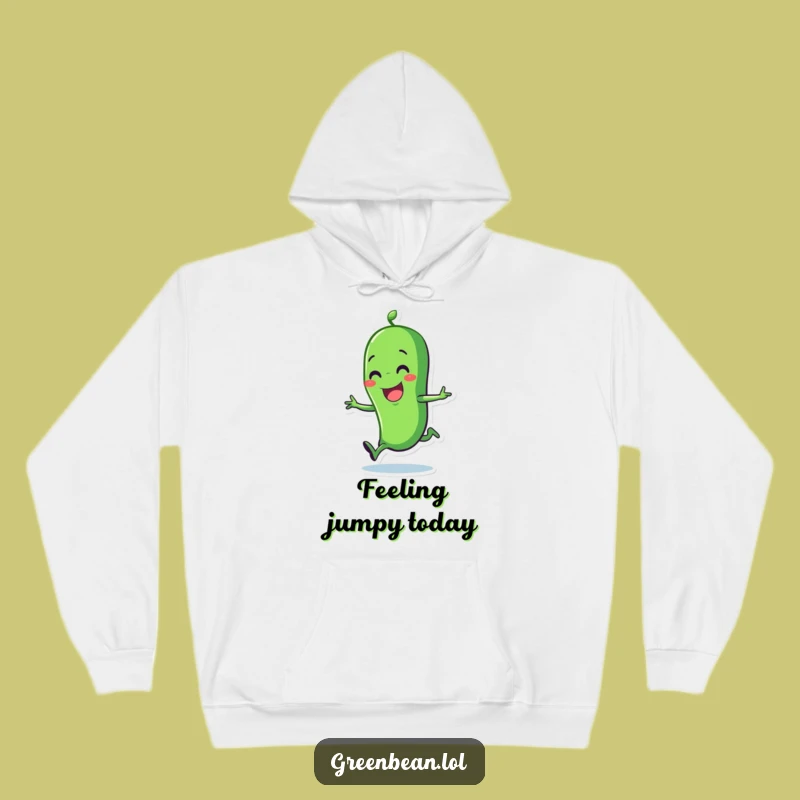 Funny Cozy Green Bean Hoodie: Delightful Hop, Ultimate Funny Gift!