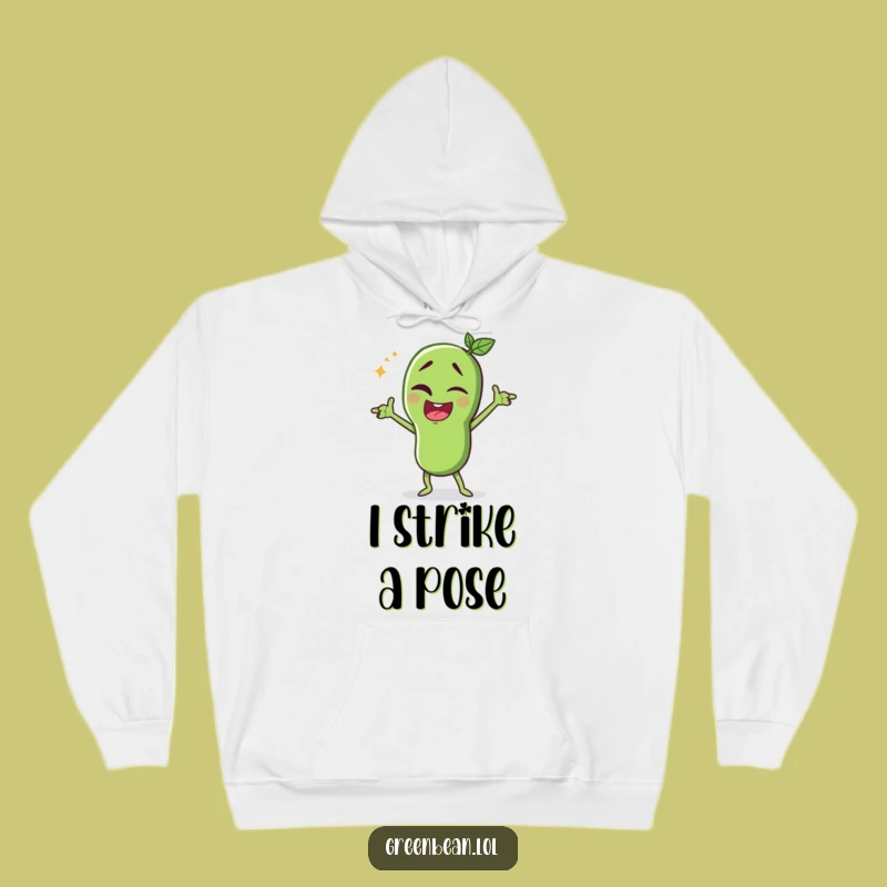Funny Green Bean Diva Hoodie: Winking Performer Sweatshirt - Best Funny Gift!