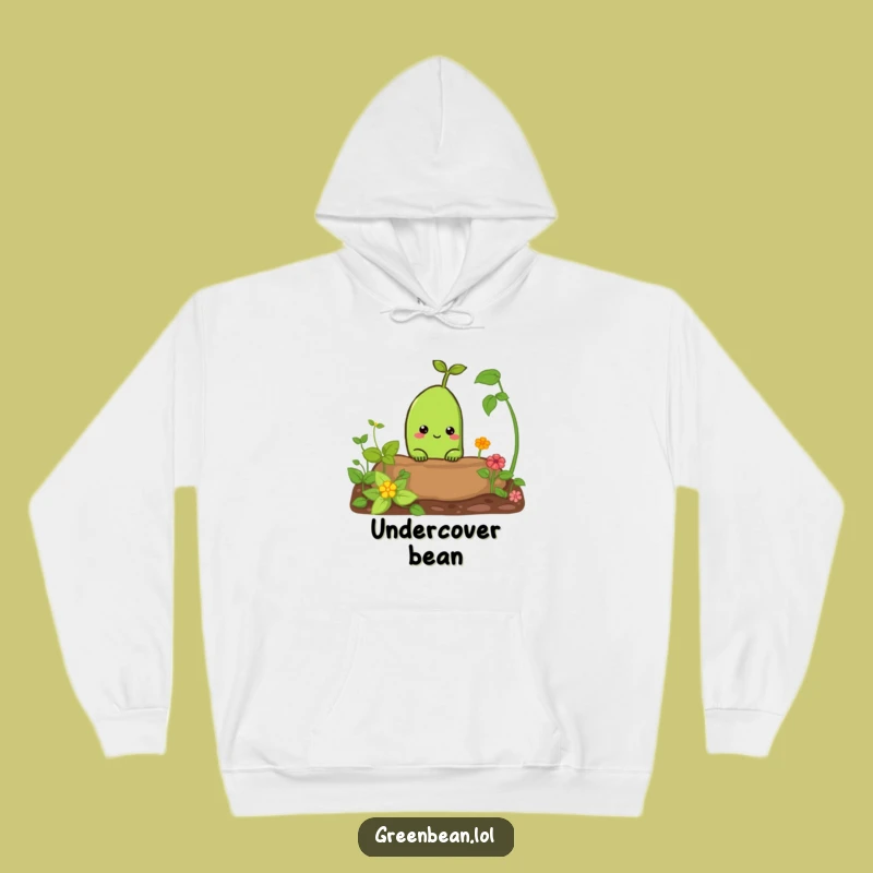Funny Curious Green Bean Hoodie: Cozy Garden Vibes, Perfect Humorous Gift
