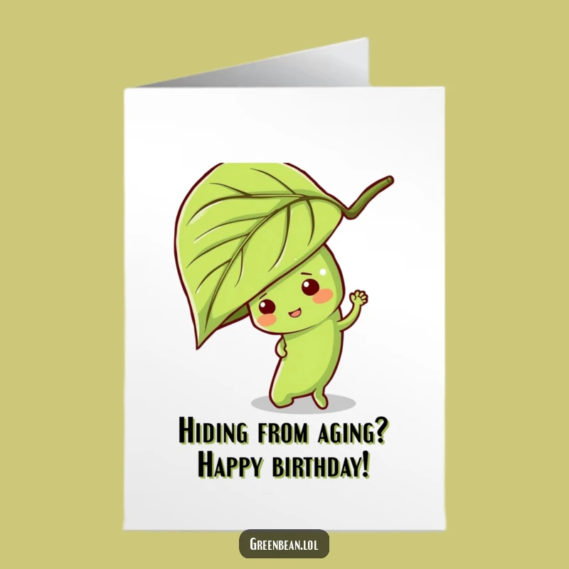 Free Printable Hide-and-Seek Bean Birthday Card - Funny Downloadable Gift Art