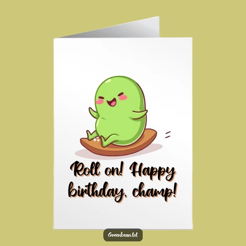 Free Printable Funny Birthday Card: Rolling with Glee for Your Special Day
