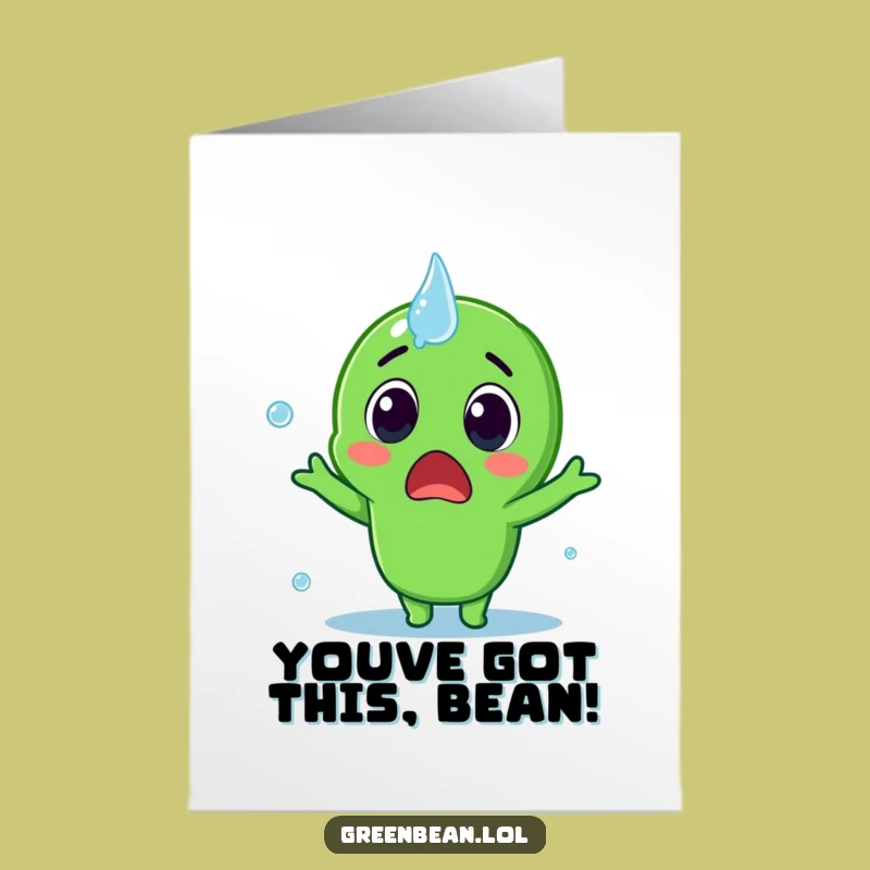 Free Printable Congrats Card: Green Bean Overcomes Watery Challenge