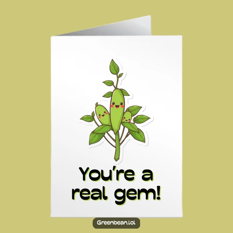 Wholesome Free Printable Congrats Card: Happy Beans - Grow Success!