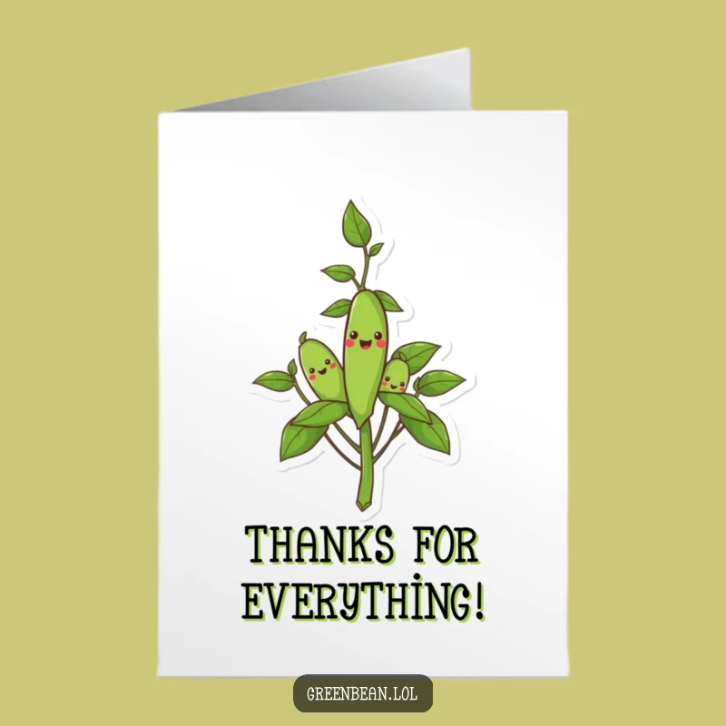 Grateful Free Printable Thank You Card: Smiling Pods - Thanks a Bunch!