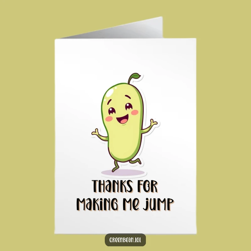 Fun Free Printable Thank You Card: Jigging Bean Downloadable Gift