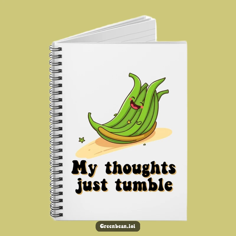 Funny Notebook: Rolling Green Beans - Journal Your Giggles