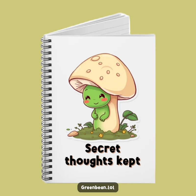 Funny Shy Bean Notebook: Journal Your Gentle Thoughts