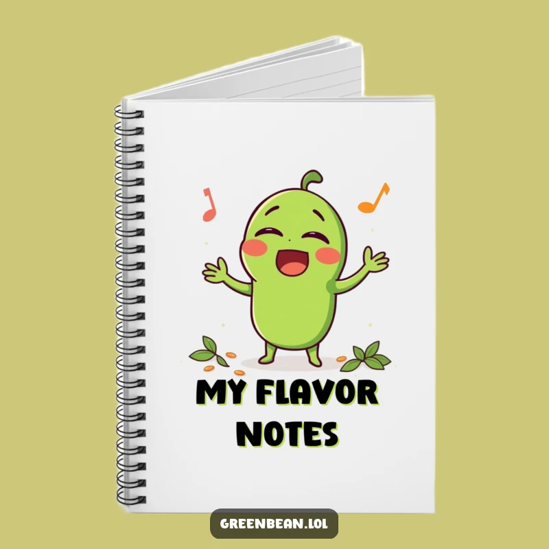Funny Singing Bean Notebook: Seasoned Ideas, Journaling & Humorous Gift