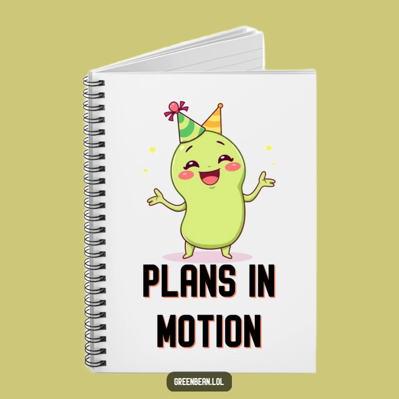 Funny Juggling Green Bean Notebook: Hilarious Party Vegetable Journal for Ideas