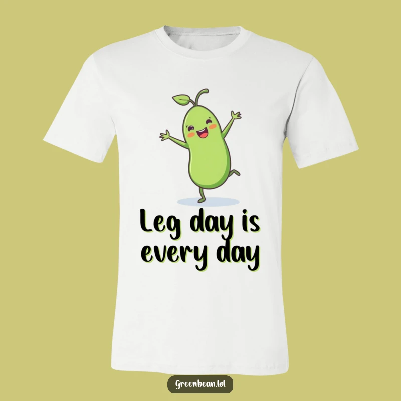 Funny Green Bean Cartwheel T-Shirt: Hilarious Vegetable Apparel for Joyful Souls