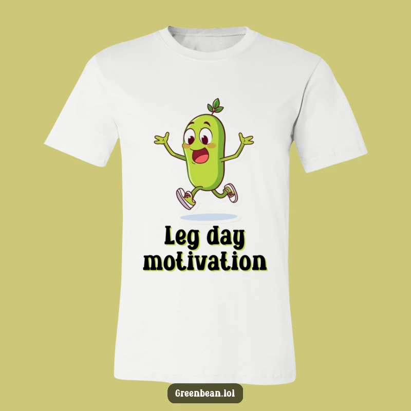 Funny Green Bean Running T-Shirt: Hilarious Sprinter Tee - Ideal Funny Gift!