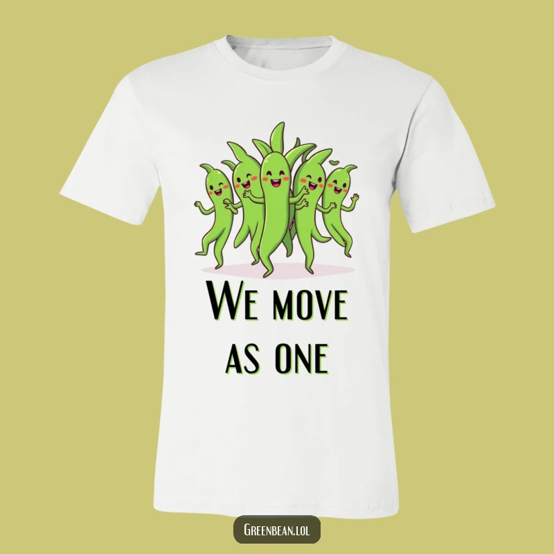 Funny Dancing Green Beans T-Shirt: Comical Vegetable Group Apparel for Fun