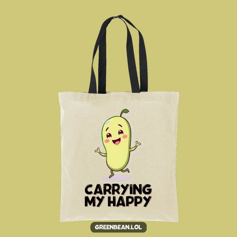 Funny Green Bean Dance Tote Bag - Hilarious Veggie Accessory for Everyday Fun