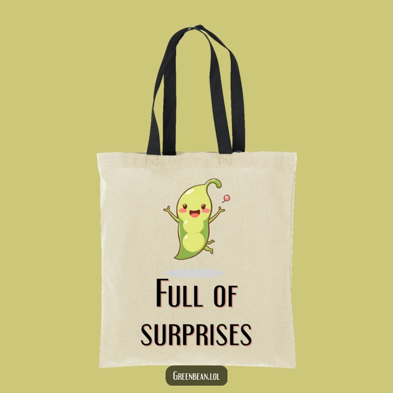 Funny Pea Pod Leap Tote Bag: Chic & Hilarious Vegetable Carry-All for Groceries